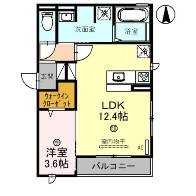 D-ROOM北田辺丁の間取り