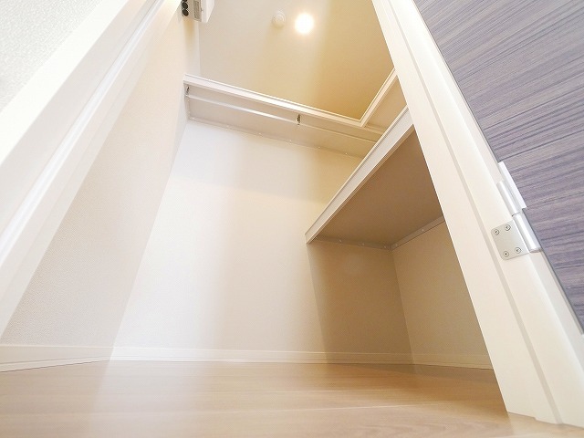 収納　たっぷりとした収納スペースです