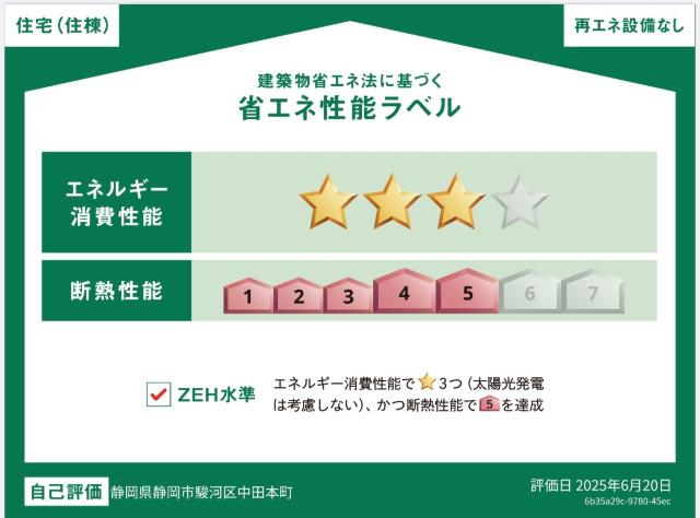 建物外観　省エネ性能ラベル