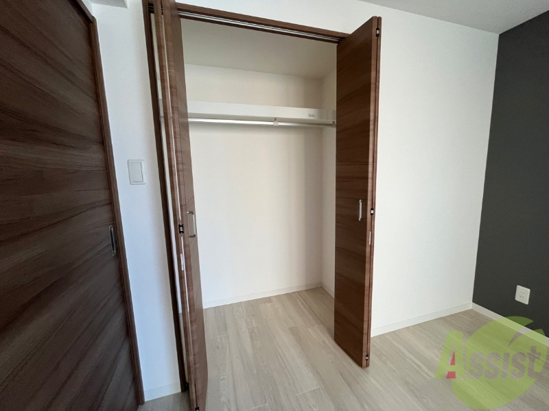 収納　洋室にはクローゼットがあるのですっきり片付きそうです。