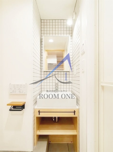 洗面設備　洗面台です。