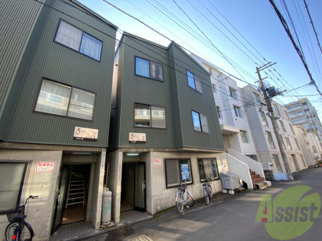 建物外観　札幌市中央区南７条西「シングルコート南７条Ｂ棟」