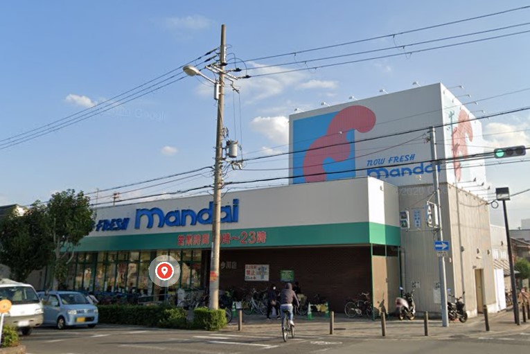 スーパー　mandai(万代) 今川店（スーパー）まで355m