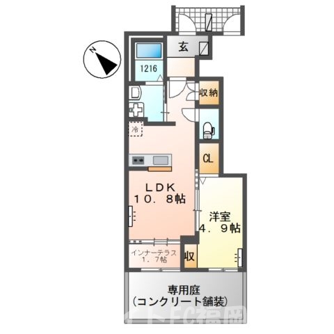 ＪＲ篠栗線 原町駅 徒歩9分 2階建 築2年の間取り写真