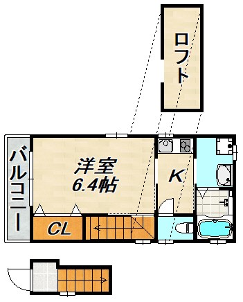 アーム新長田の間取り写真