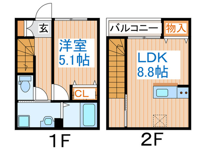 クレスト高松の間取り写真