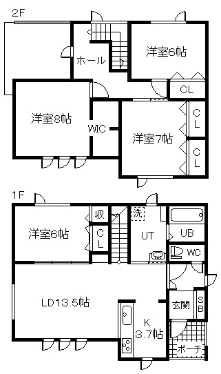 大通南10一戸建ての間取り写真