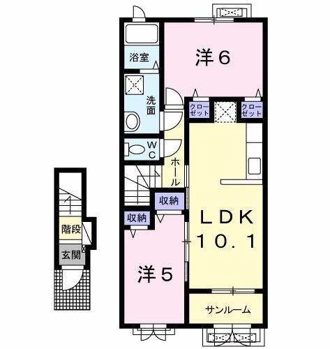 プラシードIVの間取り写真