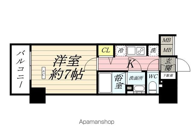 ＪＲ埼京線 北赤羽駅 徒歩11分 9階建 築12年の間取り写真