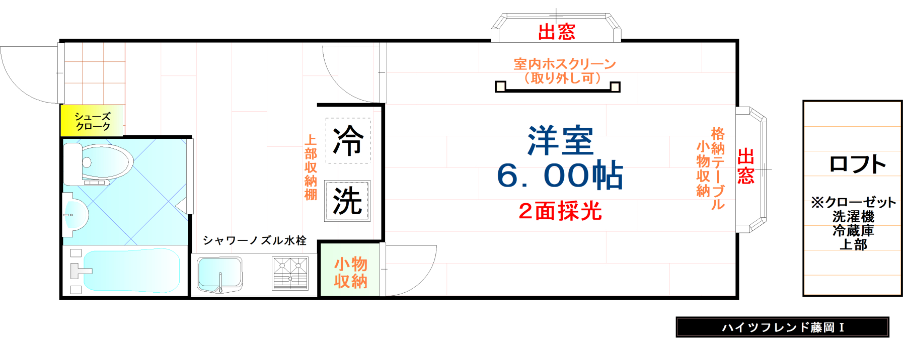 ハイツフレンド藤岡Iの間取り