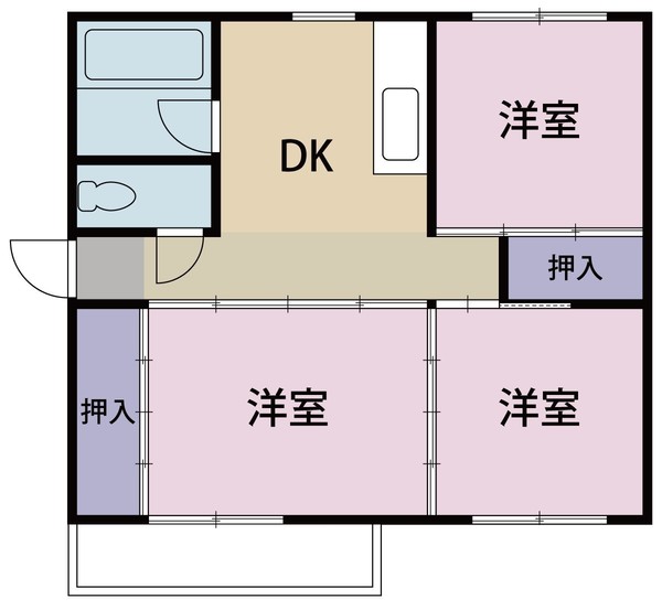 小中マンションの間取り