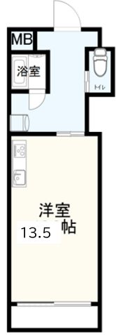 笠岡市笠岡のマンションの間取り