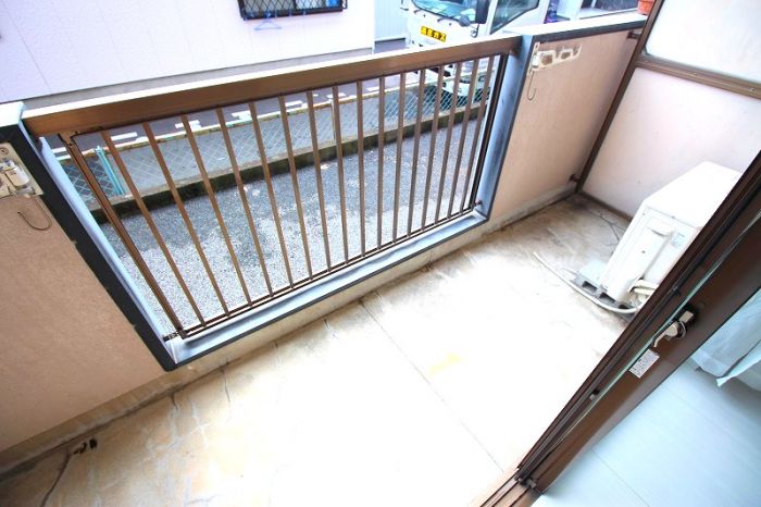 バルコニー　広々としたバルコニーです