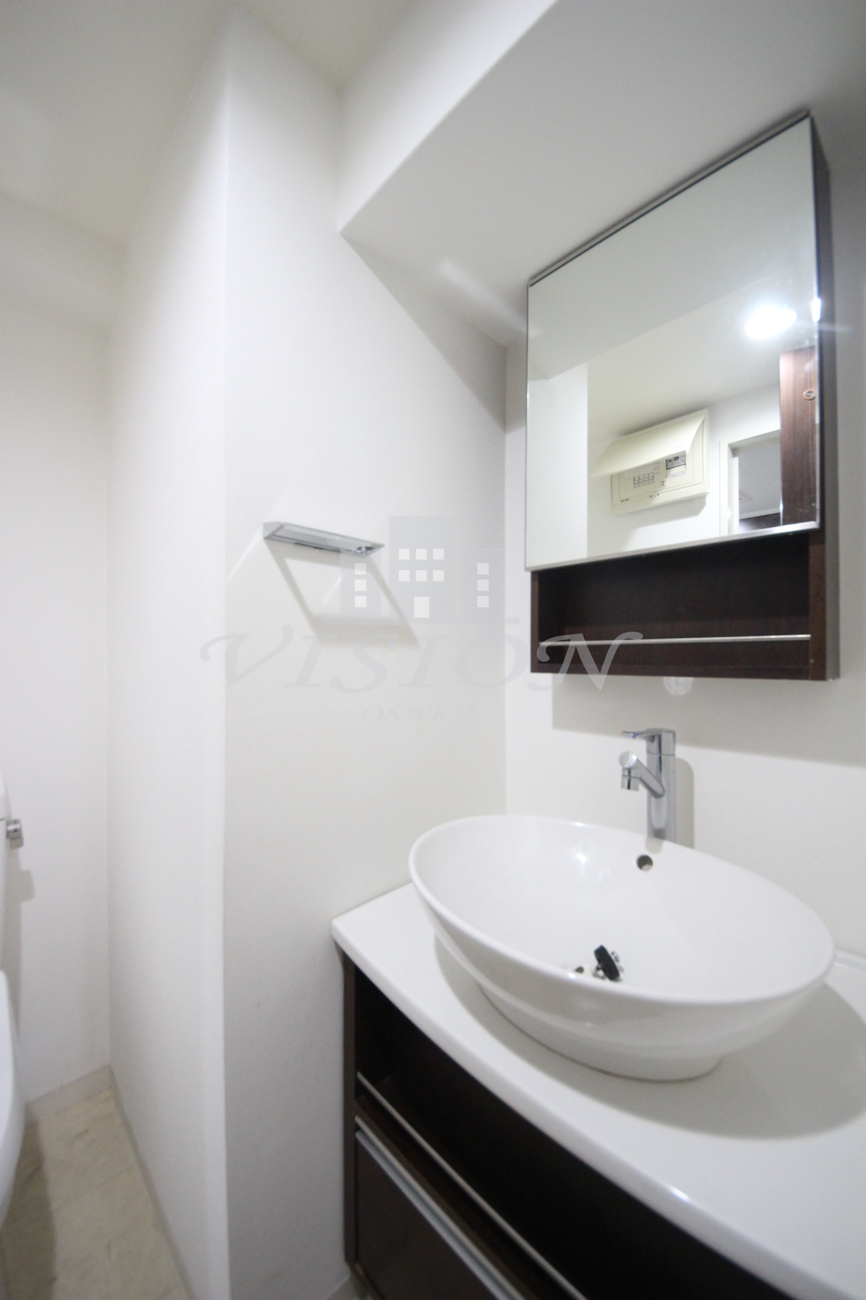 洗面設備　室内写真は別室のものです