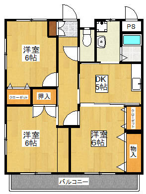 コーポ塚本IIIの間取り