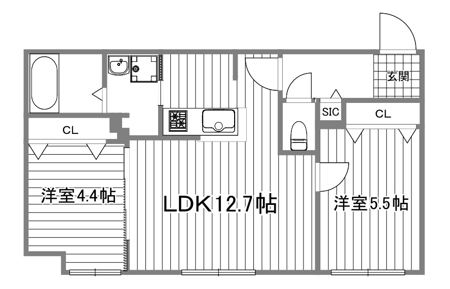 ブランシャールEK麻生の間取り