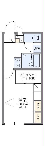 レオパレスフルールエルテライの間取り