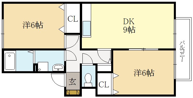 セジュール妙楽の間取り