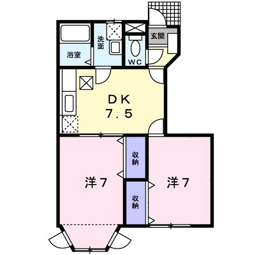 ジュネスコートＹの間取り