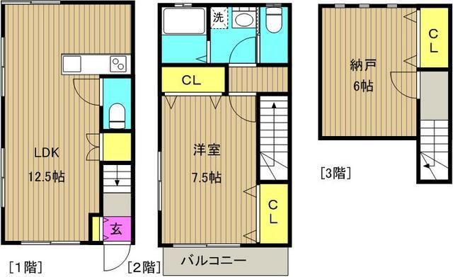 所沢市泉町のアパートの間取り