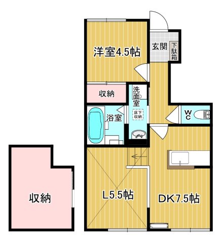 【ラヴィーヌ芝の内Aの間取り】