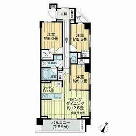 江戸川区篠崎町のマンションの間取り