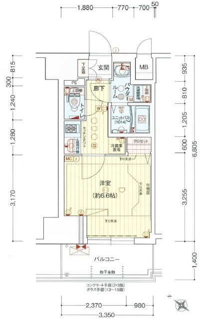 プレサンス神戸元町ミューズの間取り