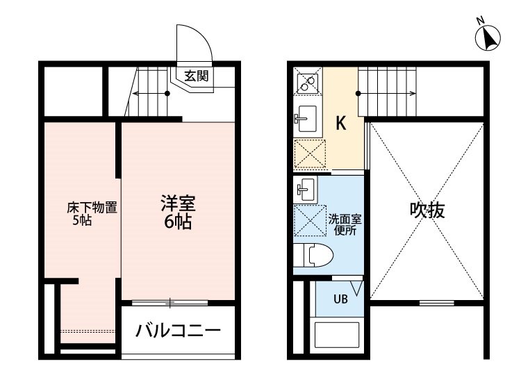 名古屋市熱田区千年のアパートの間取り