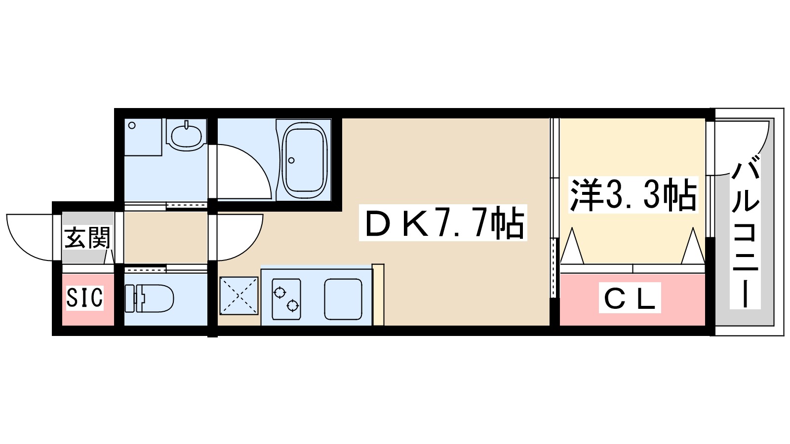 【大阪市東淀川区西淡路のマンションの間取り】