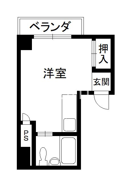 片岡ビルの間取り