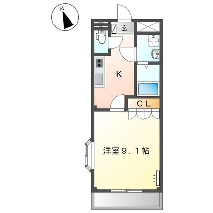 知立市八橋町のアパートの間取り