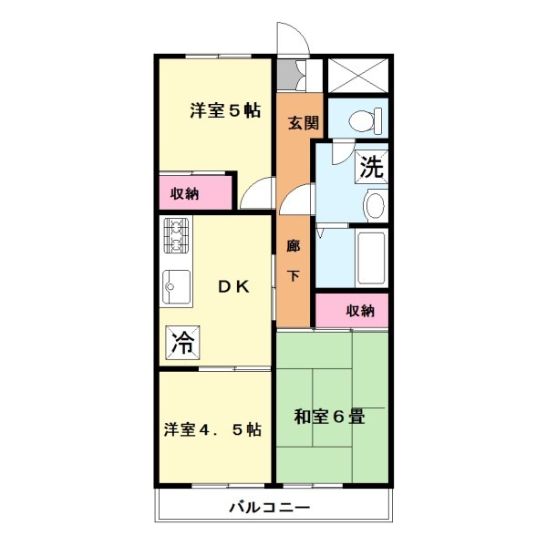 上砂パークマンションの間取り