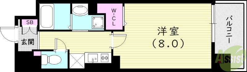 クラシェス尼崎の間取り