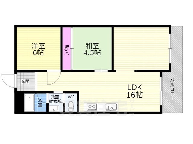 HDX京都桂川の間取り