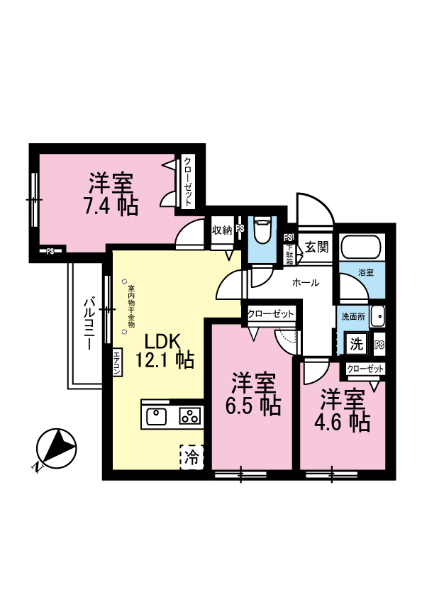 グランヒル港北の間取り