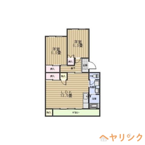 長久手市熊田のマンションの間取り