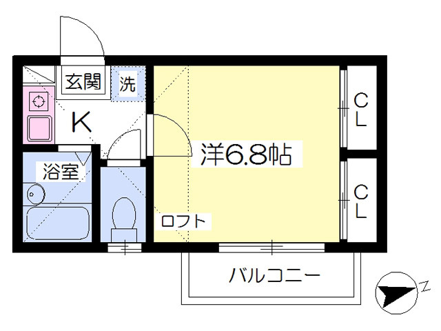 フォレスト中野Ｂの間取り