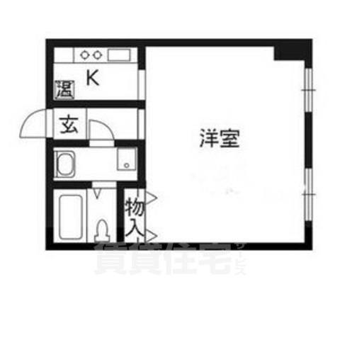 京都市下京区清水町のマンションの間取り