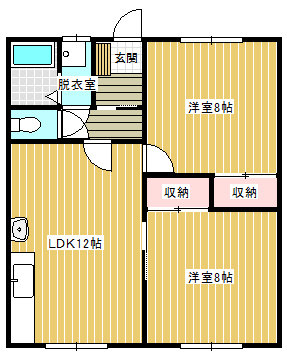 ハイツ岩屋の間取り