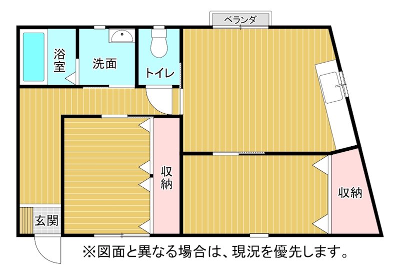 北九州市八幡西区小嶺のアパートの間取り