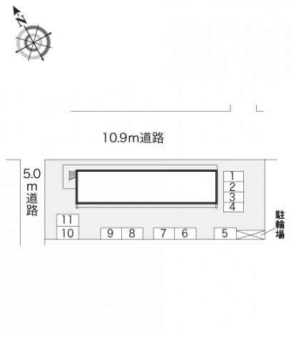 【レオパレスＮ＆Ｋの駐車場】