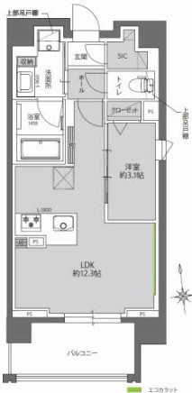 ウェルホームズ法円坂の間取り