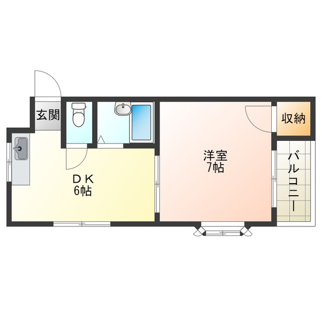 大阪市此花区春日出南のマンションの間取り