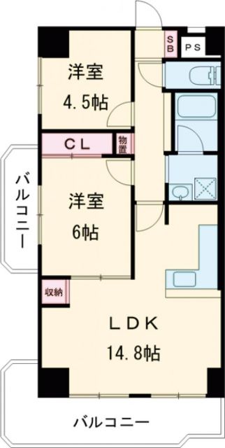 サンハイツ大和第１の間取り