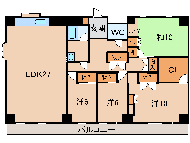 ヤマイチＰＬＡＺＡメゾンベアの間取り