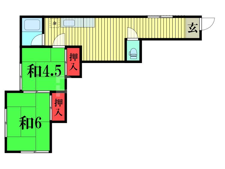 ハウス大島の間取り