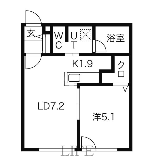 【Aqua Garden平岸EASTの間取り】