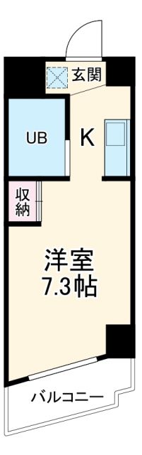 名古屋市熱田区伝馬のマンションの間取り