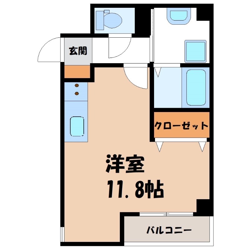 宇都宮市元今泉のマンションの間取り