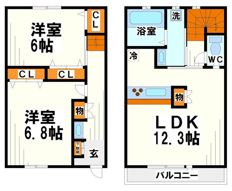 【Ｒａｔｉｏ（ラティオ）の間取り】